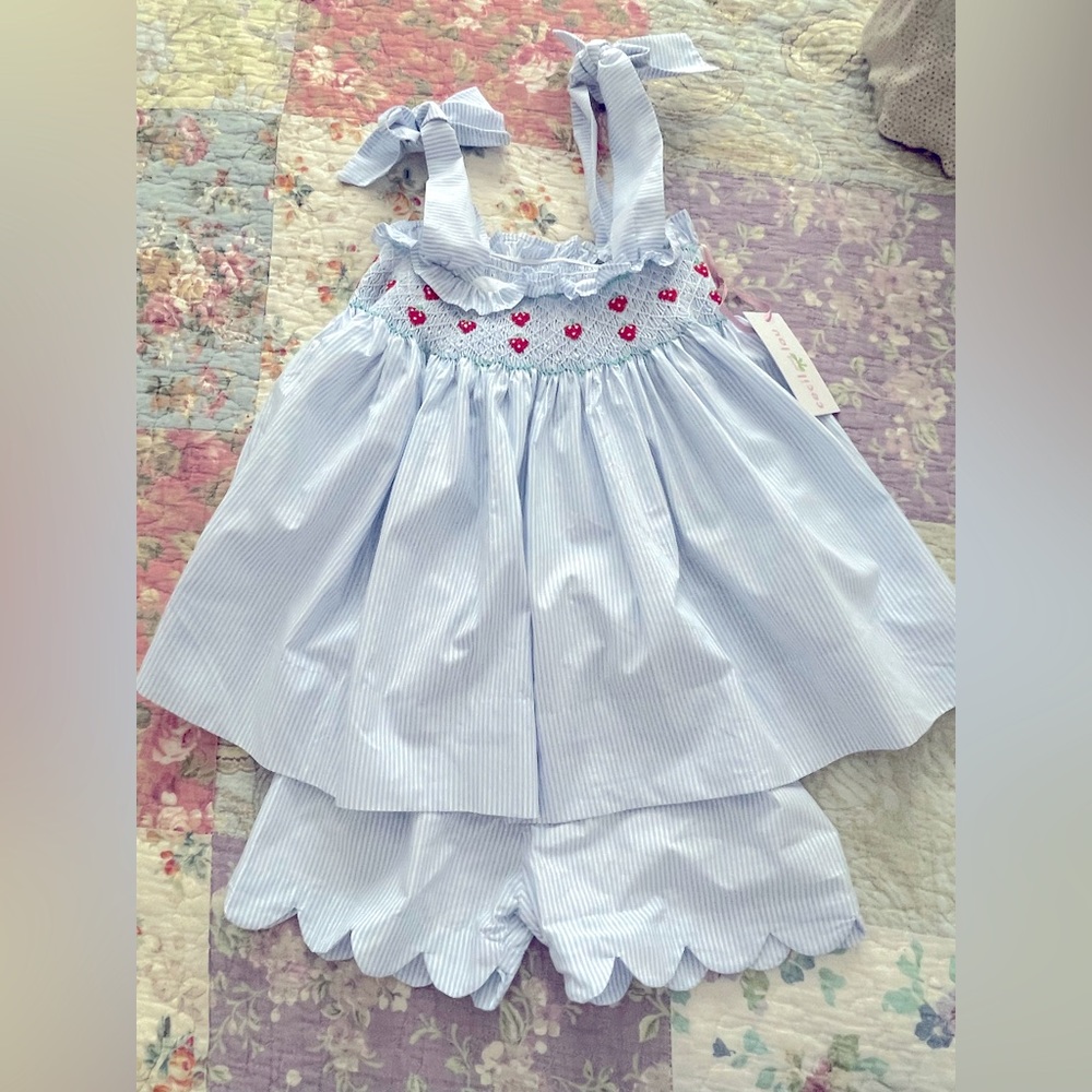 Cecil and Lou Strawberry Summer Set - Size 5
